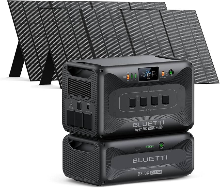 BLUETTI Apex 300+350W + 350W Solar Kit